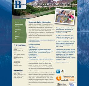 Bailey Orthodontic Website - Crystal Peak