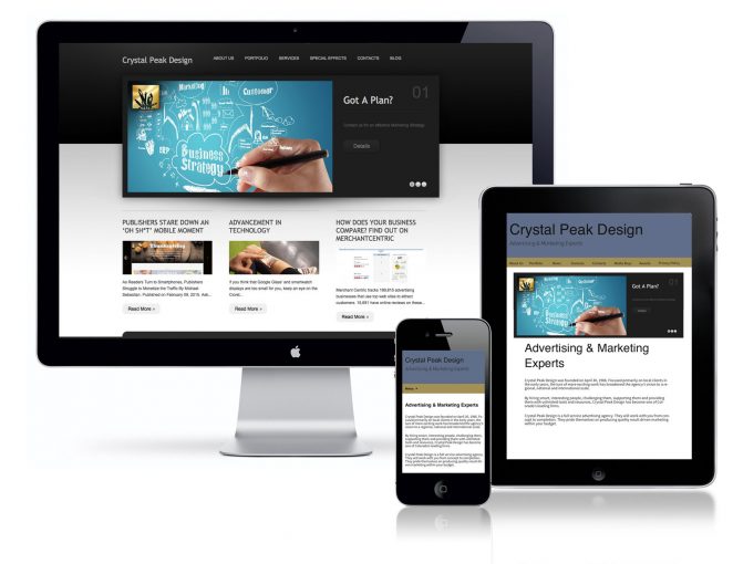 Crystal Peak Design Website